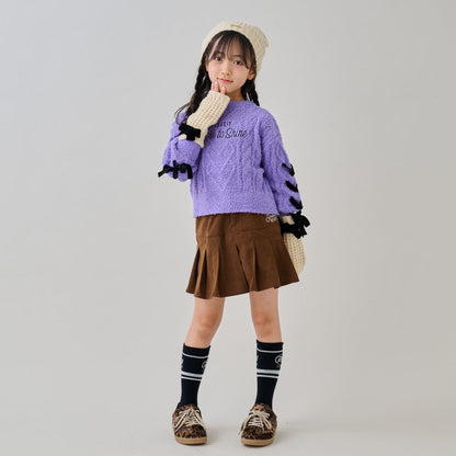 蝴蝶結毛線針織衫