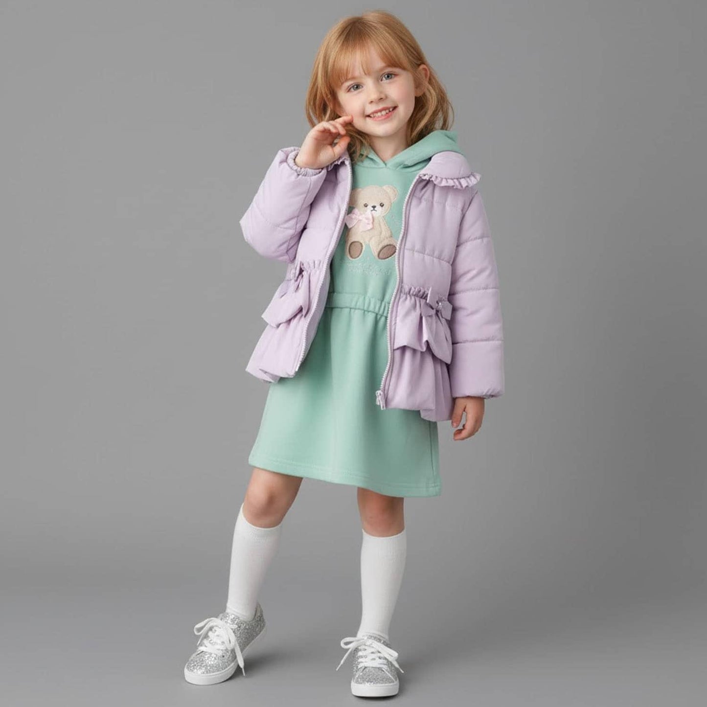 荷葉邊中棉夾克