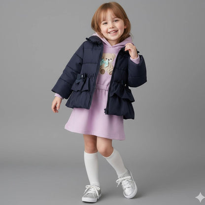 荷葉邊中棉夾克