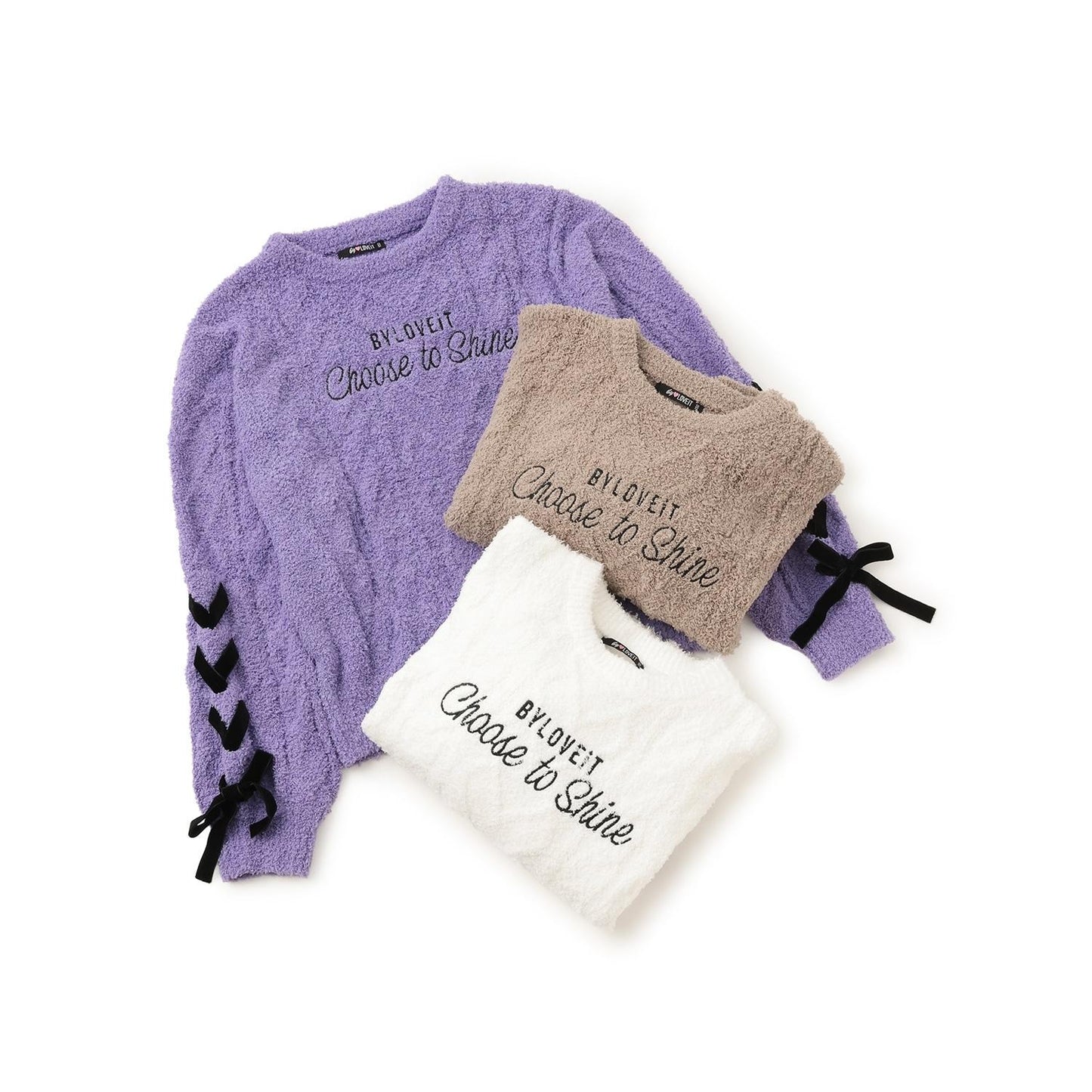 蝴蝶結毛線針織衫