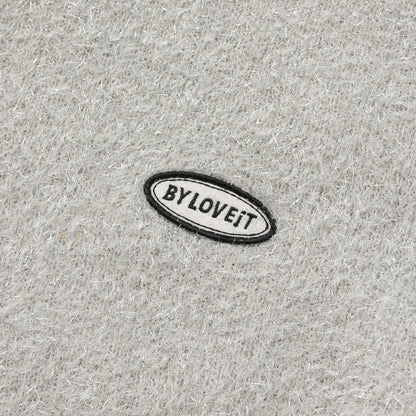 亮片長毛蝴蝶結針織衫