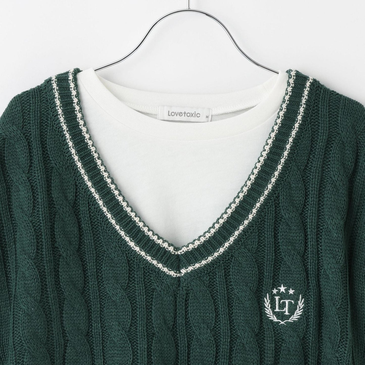 【GOODPRICE】麻花針織T恤套裝