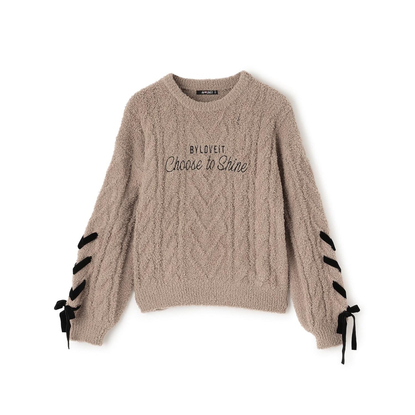 蝴蝶結毛線針織衫