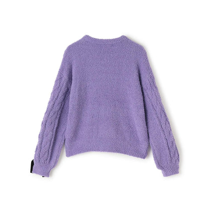 蝴蝶結毛線針織衫