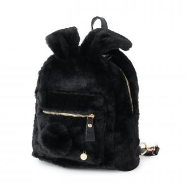 兔耳朵毛絨雙肩包