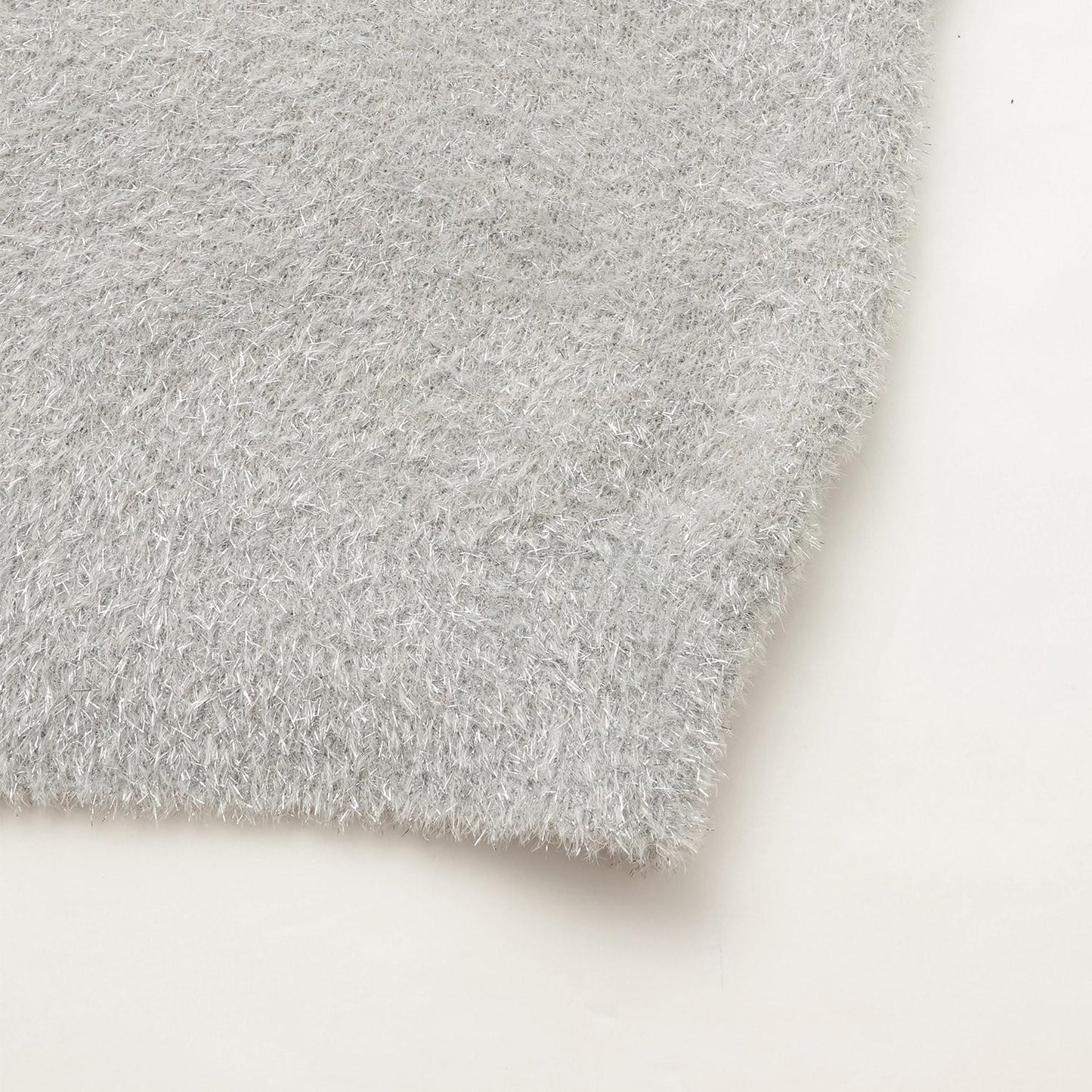 亮片長毛蝴蝶結針織衫