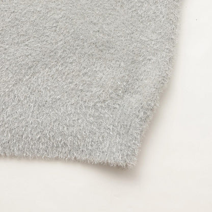 亮片長毛蝴蝶結針織衫