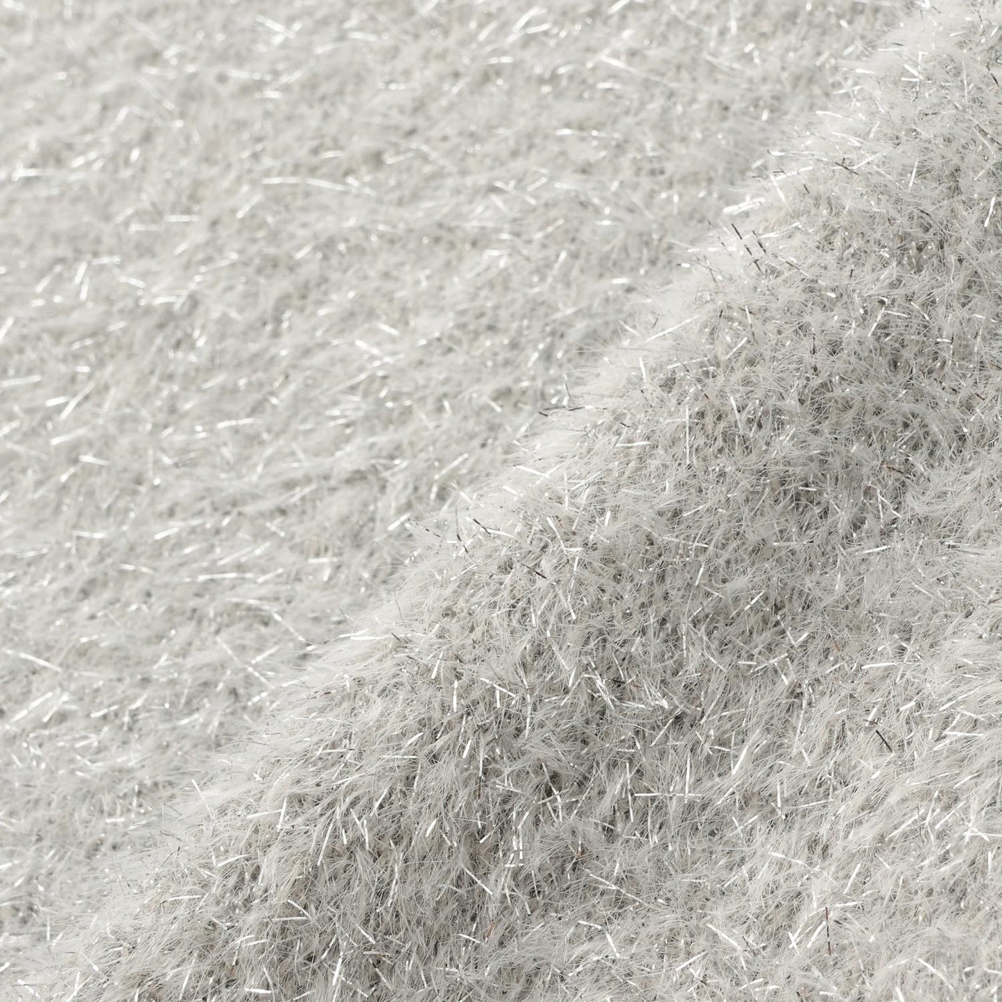 亮片長毛蝴蝶結針織衫