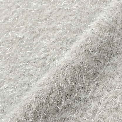 亮片長毛蝴蝶結針織衫