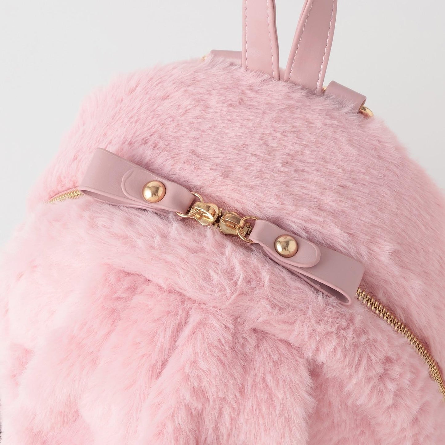 兔耳朵毛絨雙肩包