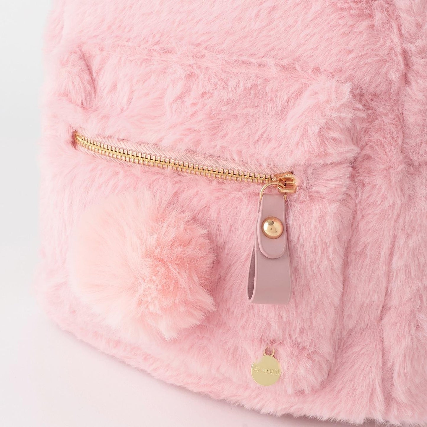 兔耳朵毛絨雙肩包