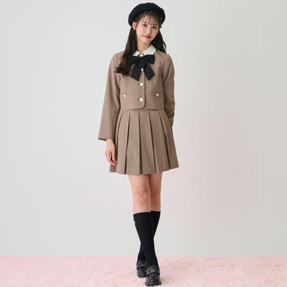 天鵝絨蝴蝶結貝雷帽