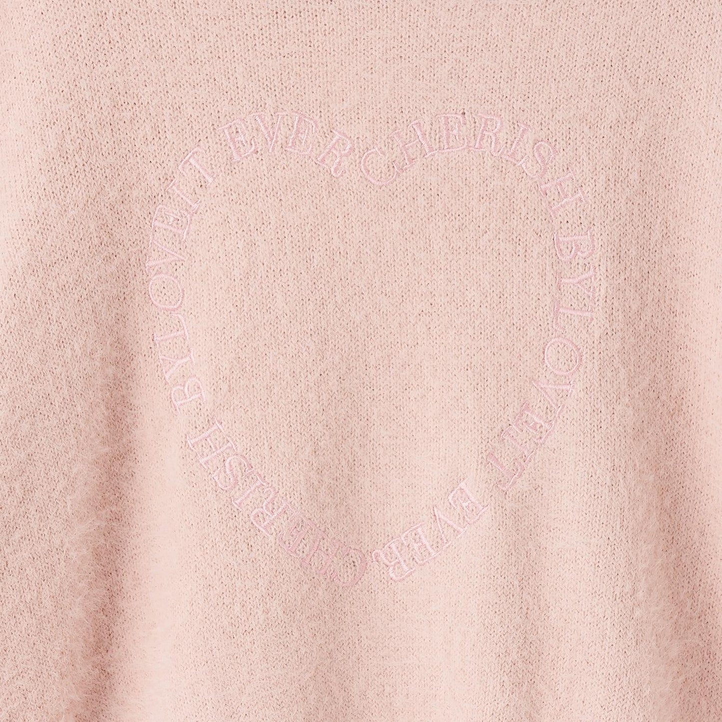 肩部開叉馬海毛針織衫