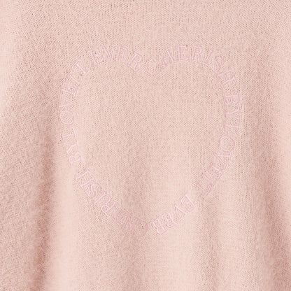 肩部開叉馬海毛針織衫