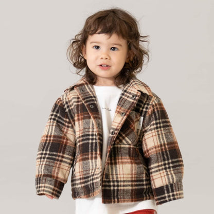 親子款格子夾克/外套/親子裝