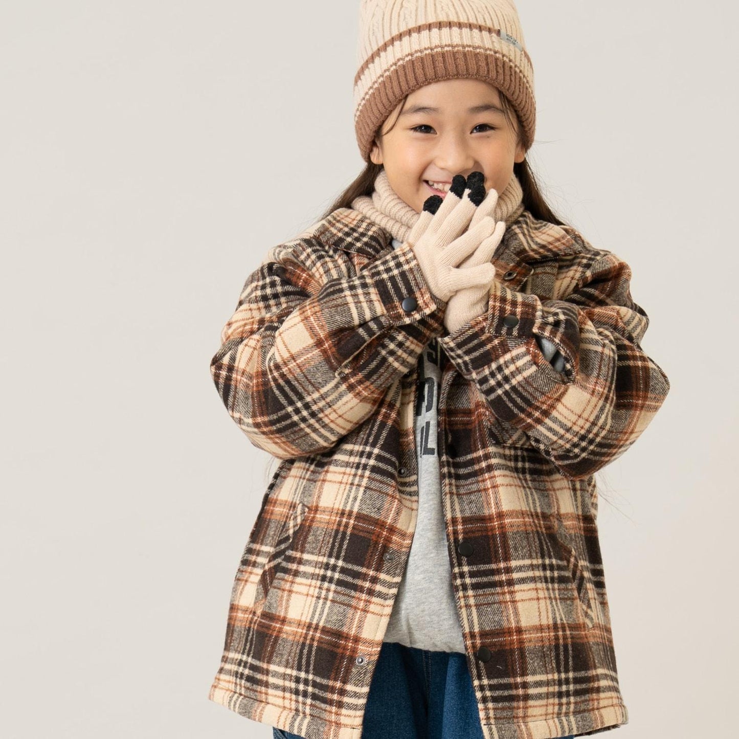 親子款格子夾克/外套/親子裝