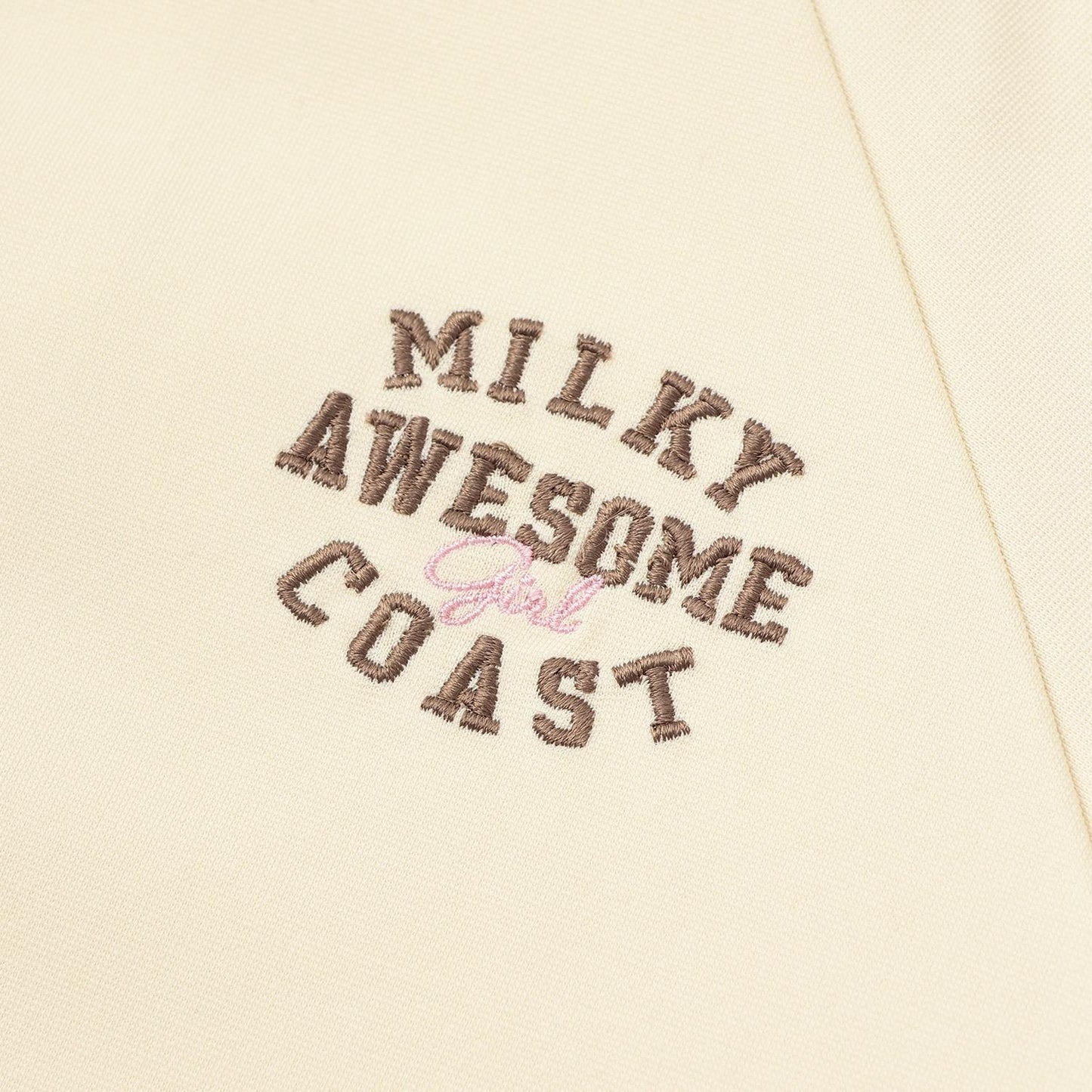 【milky coast】袖條紋運動夾克