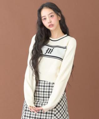 簡約提花針織衫【韓國時尚】