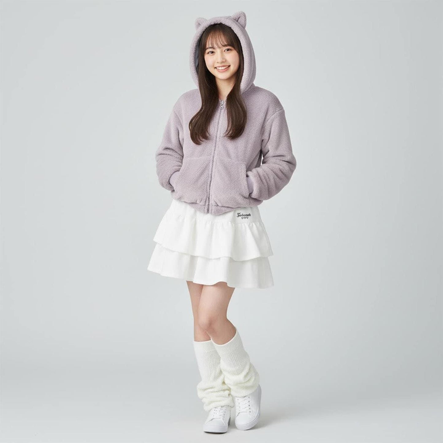 【milky coast】貓耳毛絨連帽外套