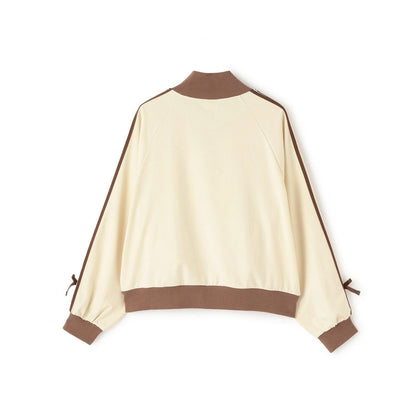 【milky coast】袖條紋運動夾克