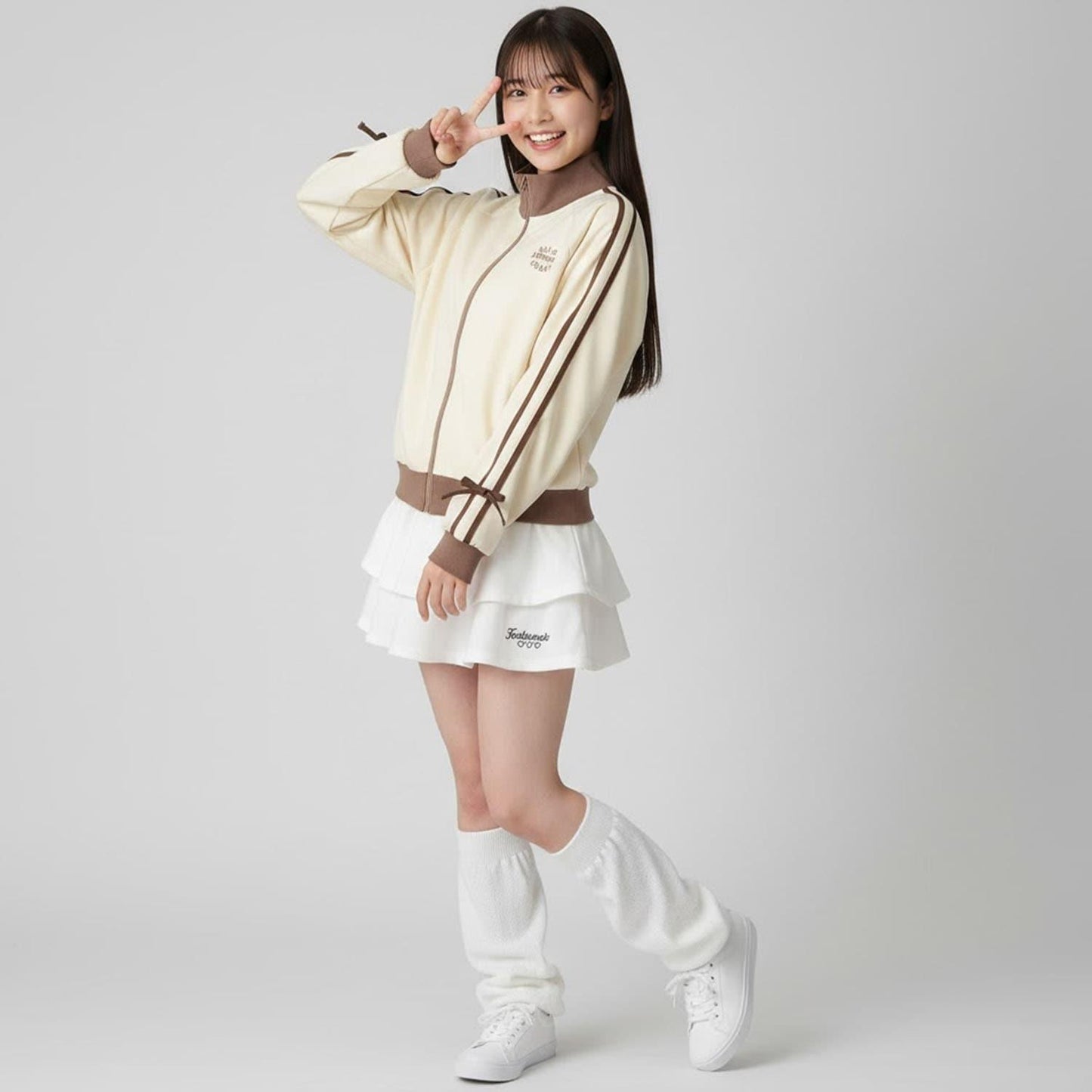 【milky coast】袖條紋運動夾克