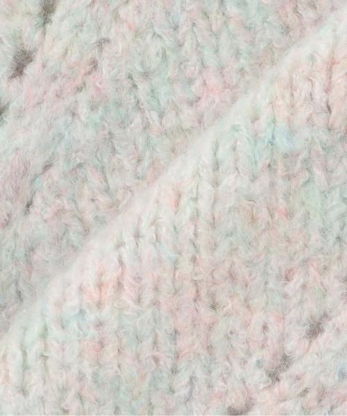 愛心編織拼色寬鬆針織衫【韓國時尚】