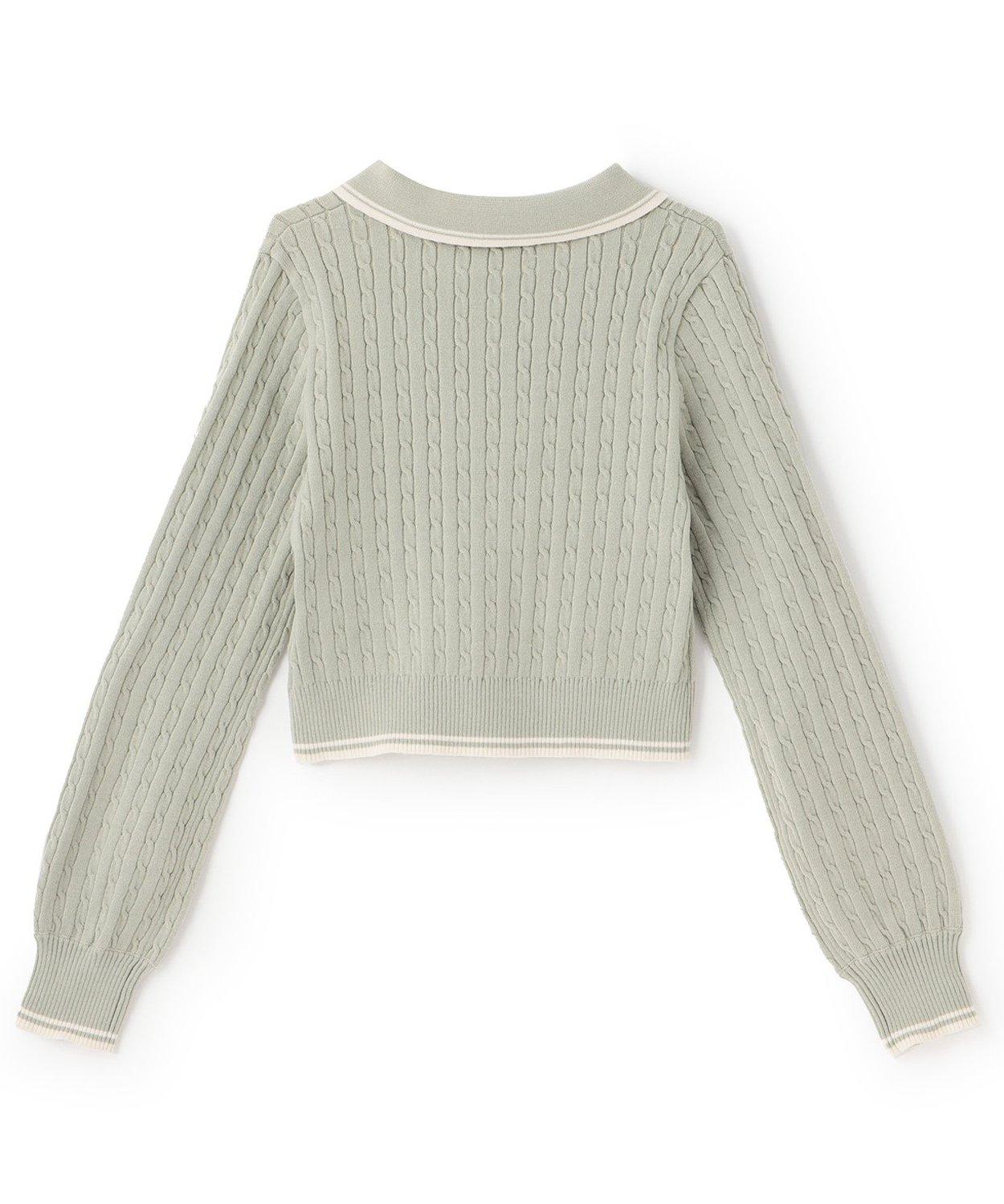 修身款針織POLO衫【韓國時尚】