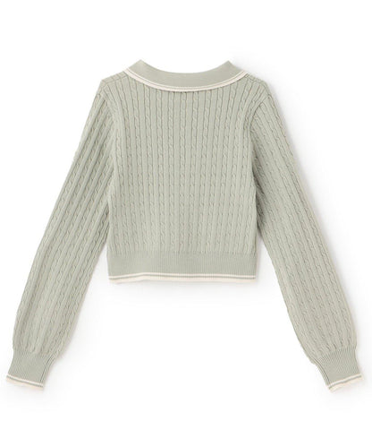 修身款針織POLO衫【韓國時尚】