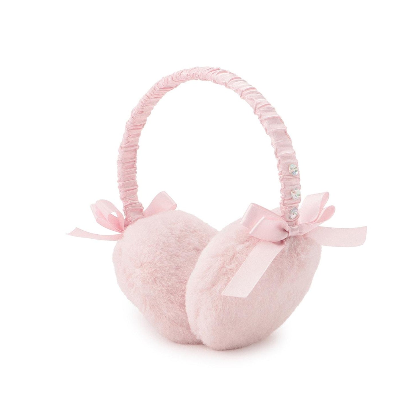 蝴蝶結仿皮草耳罩