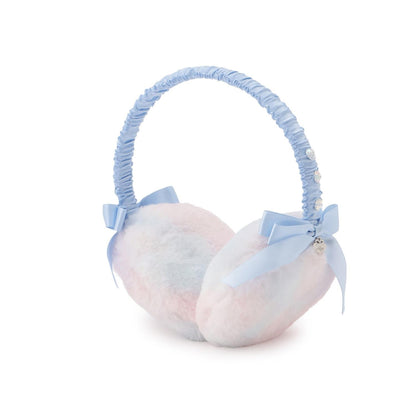 蝴蝶結仿皮草耳罩