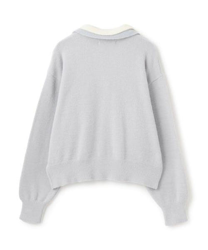 雙拼色針織套頭衫【韓國時尚】