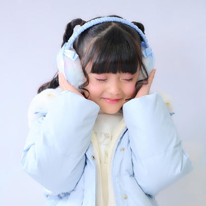 蝴蝶結仿皮草耳罩