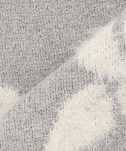 玫瑰絨毛針織衫【韓國時尚】