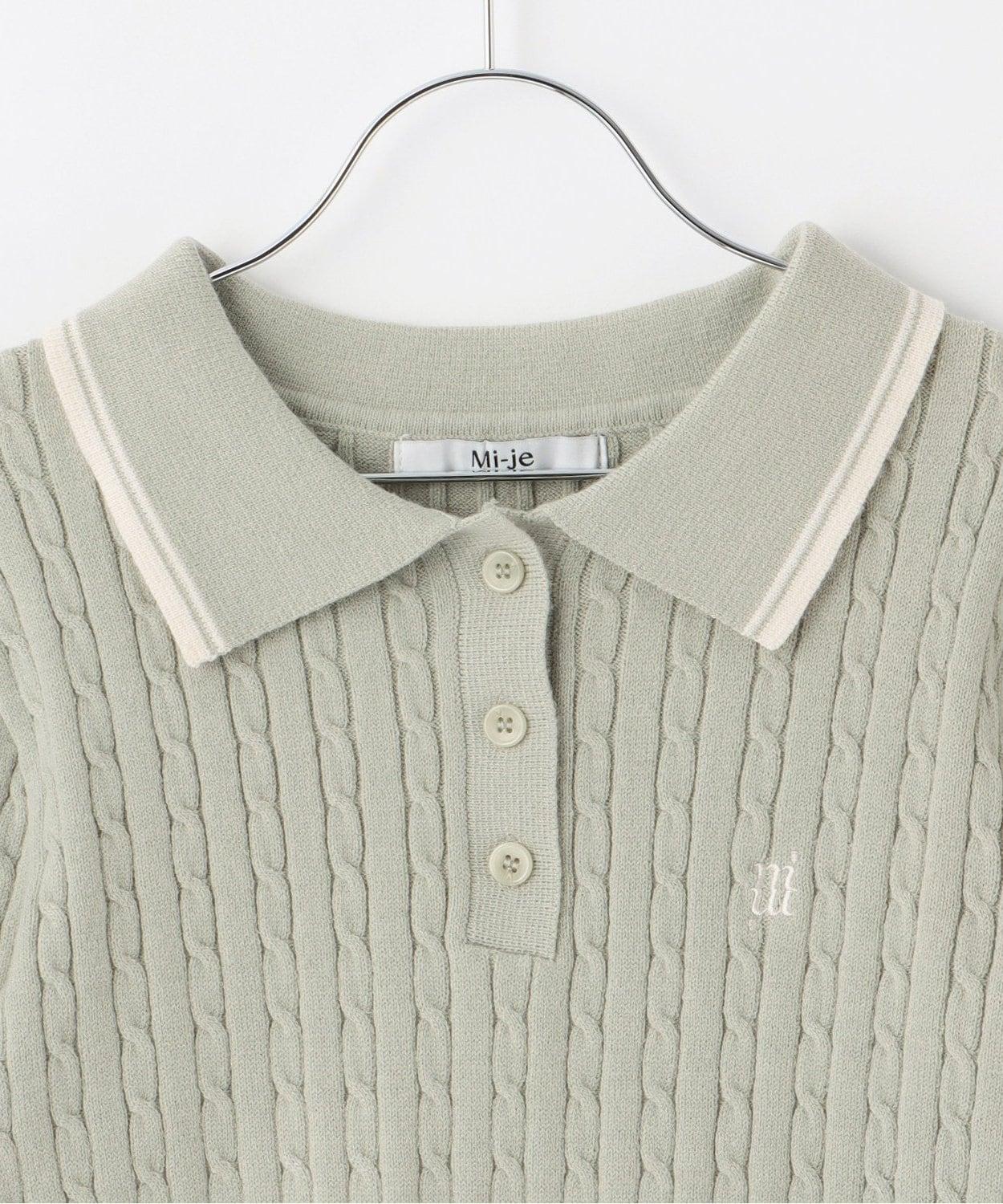 修身款針織POLO衫【韓國時尚】