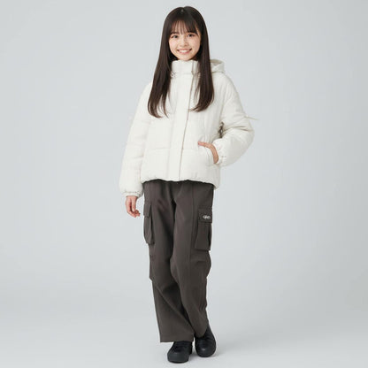 【milky coast】袖部蝴蝶結加棉短外套