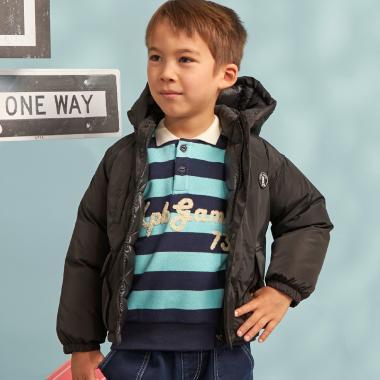 稀有科技中棉夾克（暗釦門襟・翻蓋口袋）