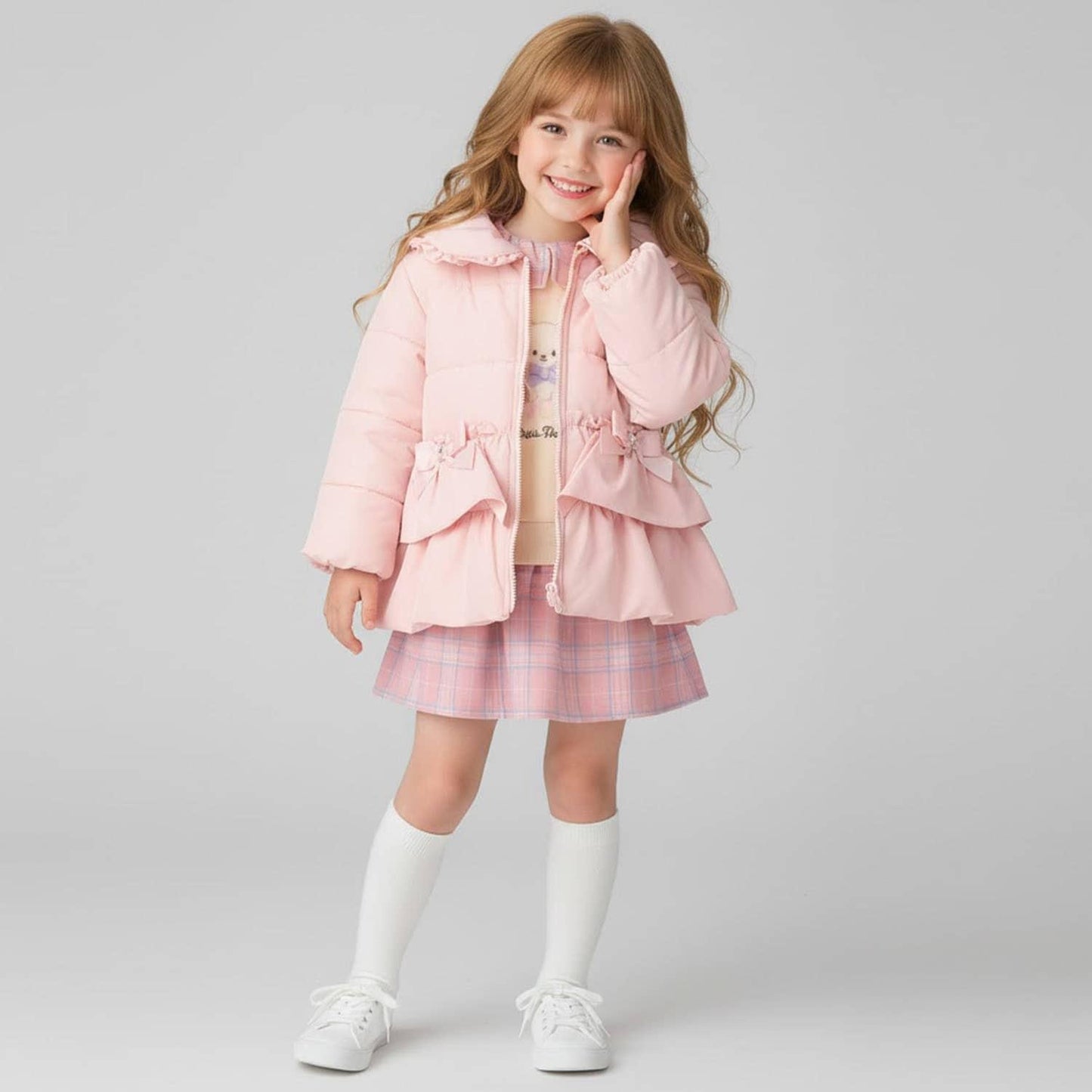 荷葉邊中棉夾克