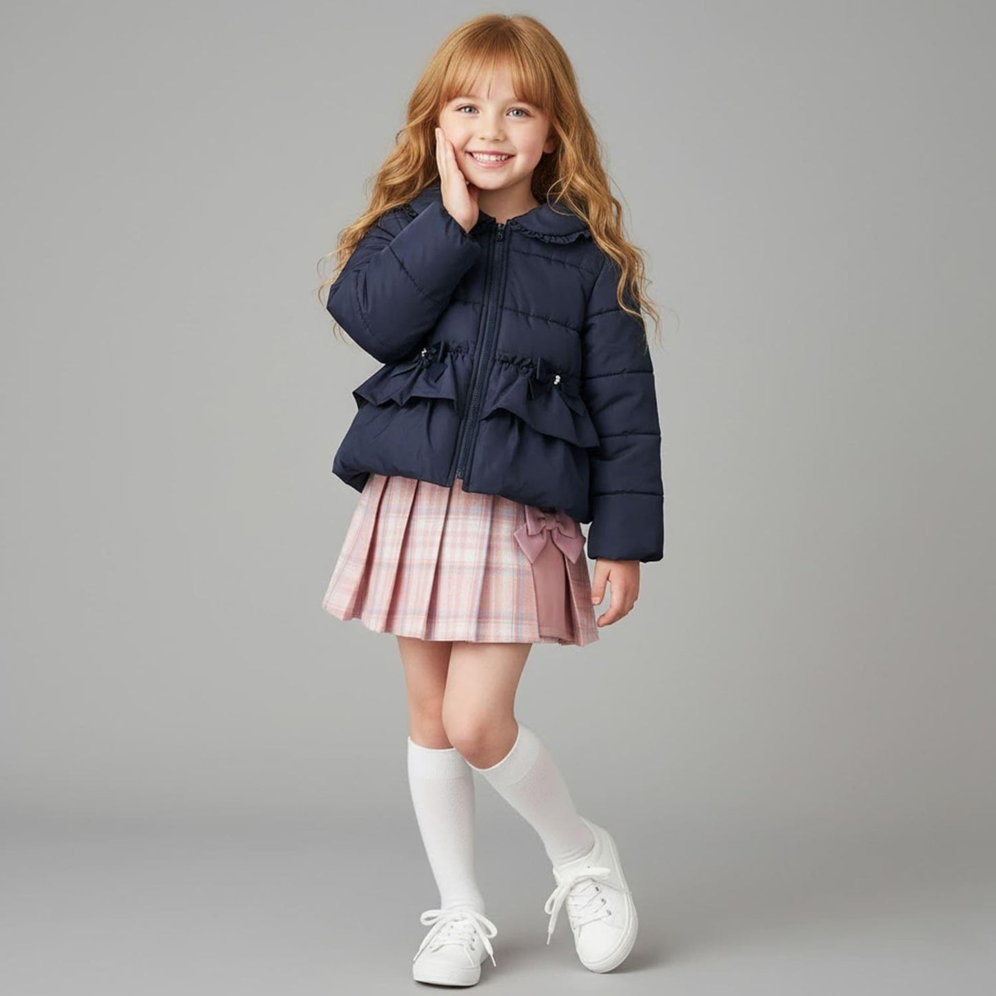 荷葉邊中棉夾克