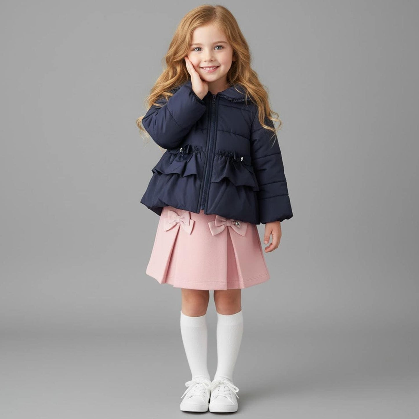 荷葉邊中棉夾克