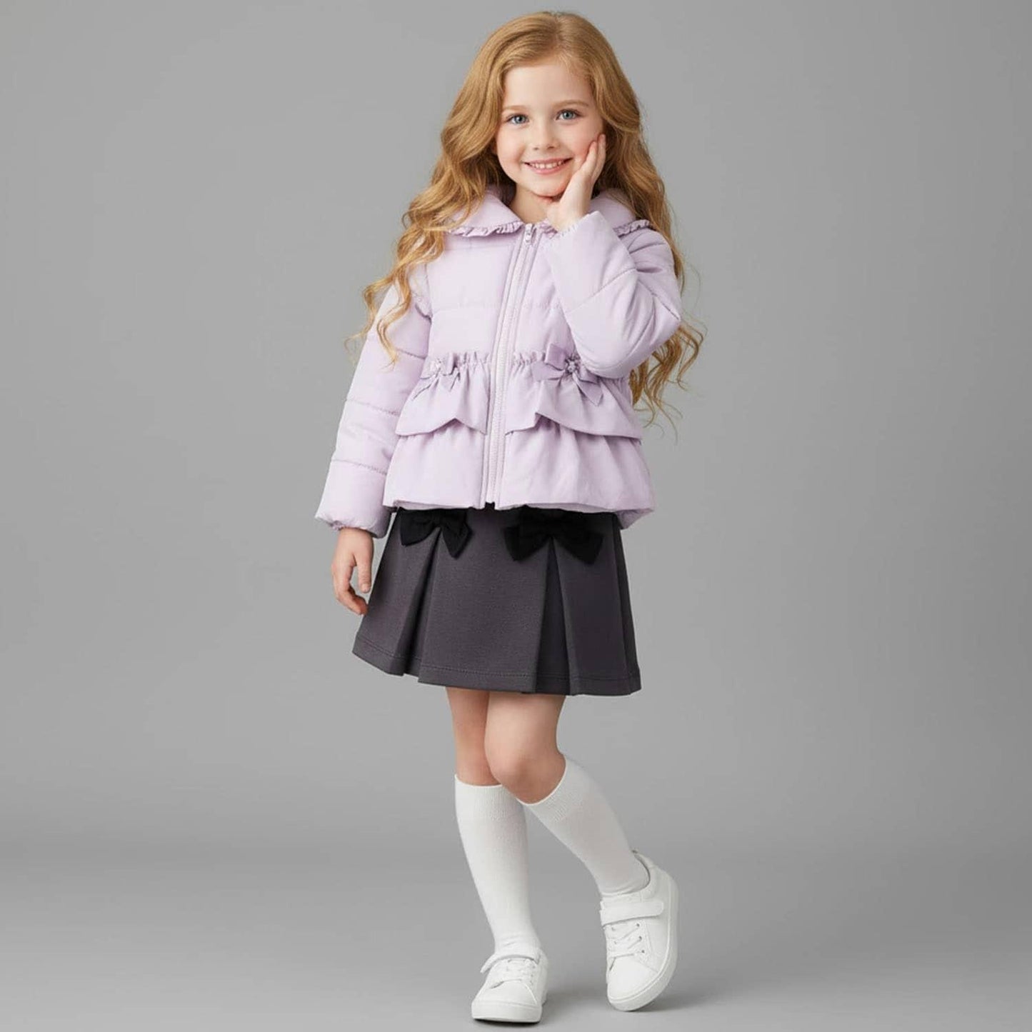 荷葉邊中棉夾克