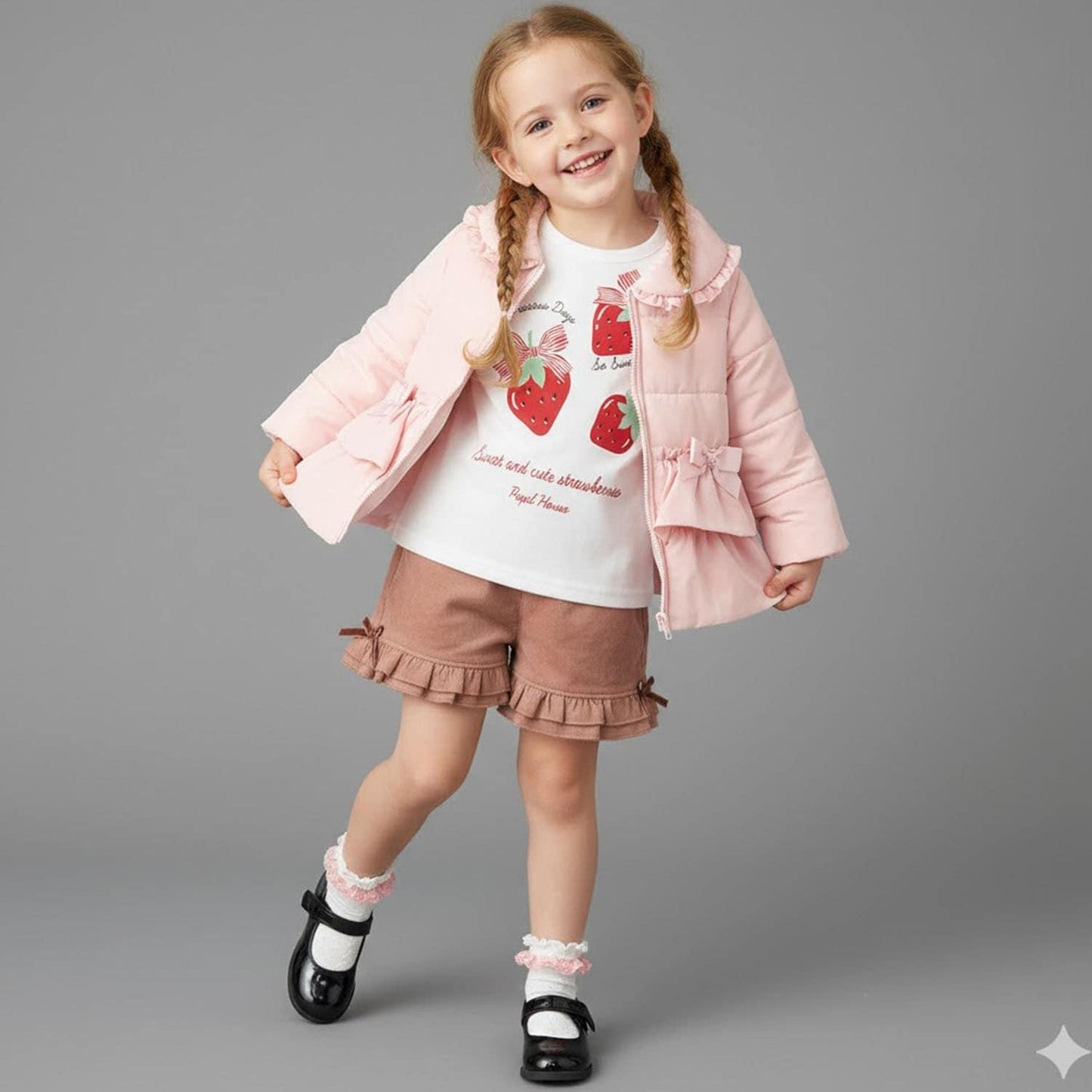 荷葉邊中棉夾克