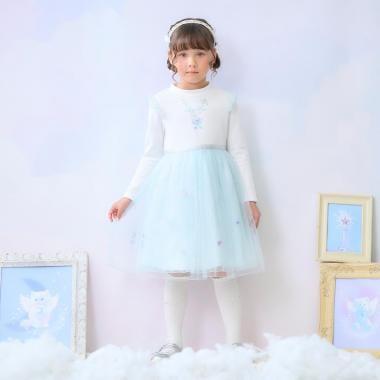 魔法刺繡拼接連衣裙