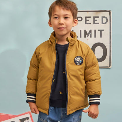 レアテック中綿夾克（袖口條紋羅紋）