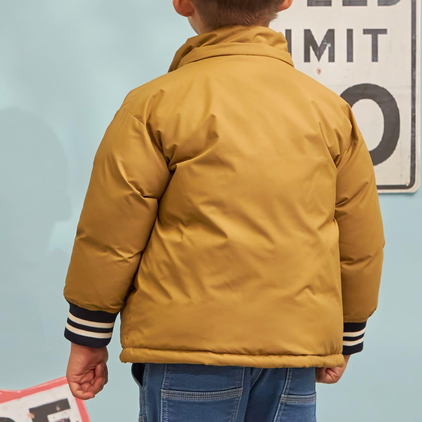 レアテック中綿夾克（袖口條紋羅紋）