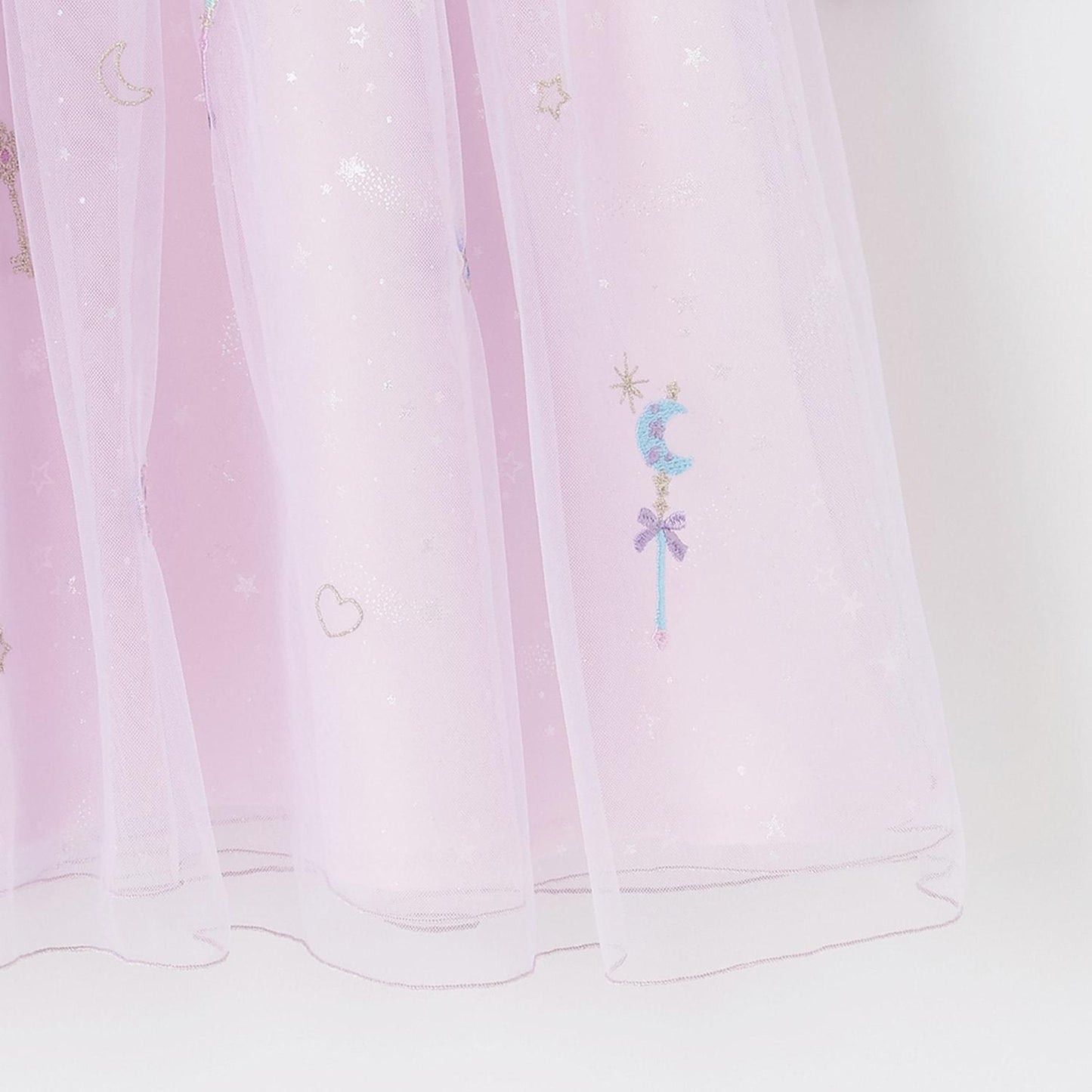 魔法刺繡拼接連衣裙