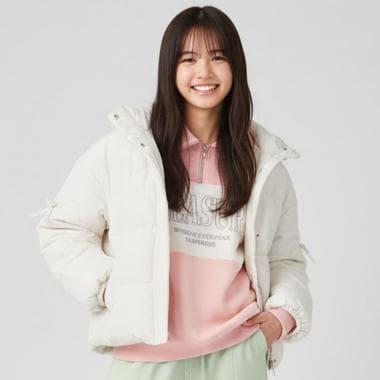 【milky coast】袖部蝴蝶結加棉短外套