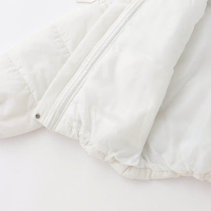 【milky coast】袖部蝴蝶結加棉短外套