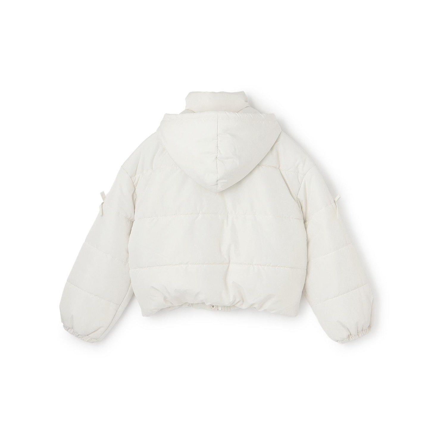 【milky coast】袖部蝴蝶結加棉短外套