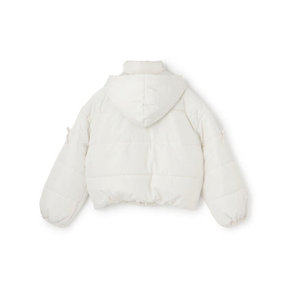 【milky coast】袖部蝴蝶結加棉短外套