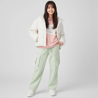 【milky coast】袖部蝴蝶結加棉短外套